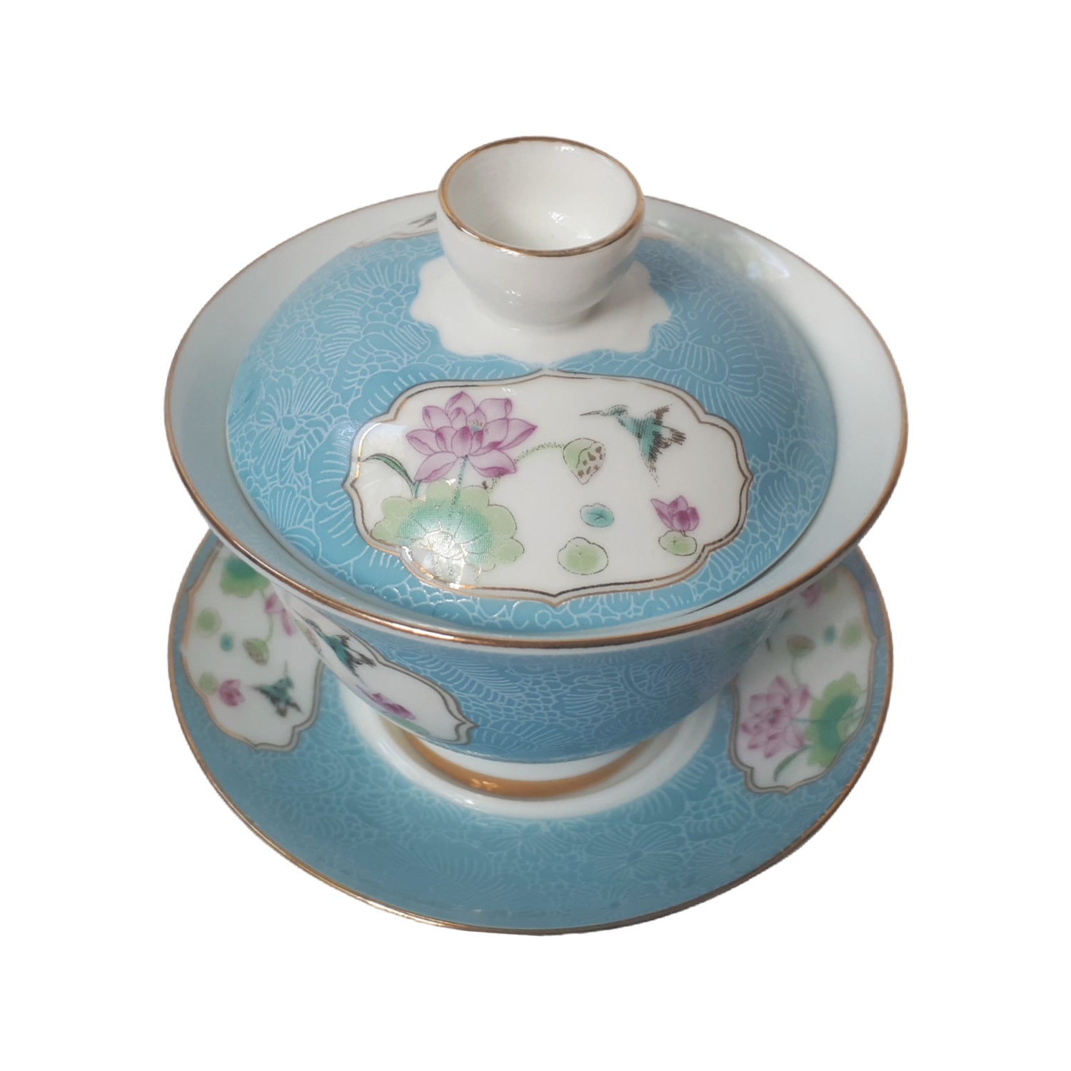 Gaiwan Lotus Turquoise