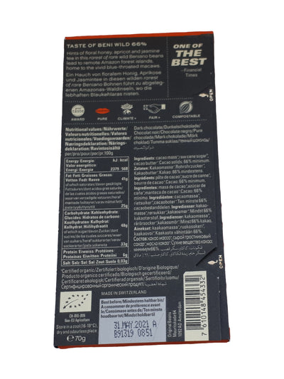 Original Beans Beni Wild 66%