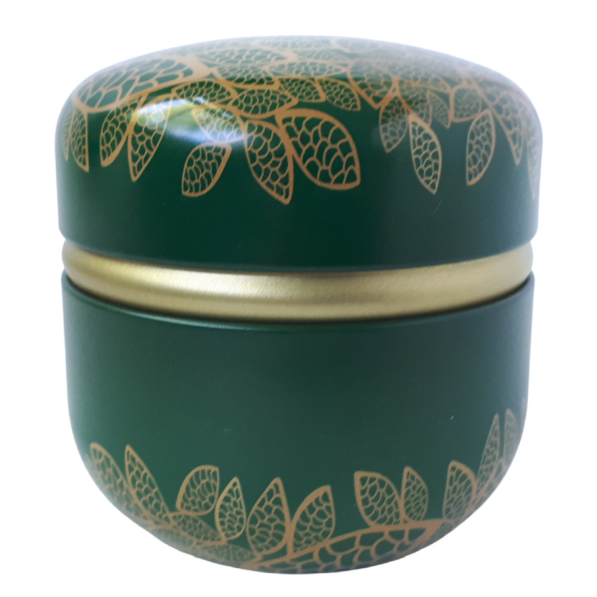 Tea Tin Leaves Green