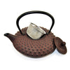cast iron teapot with basket