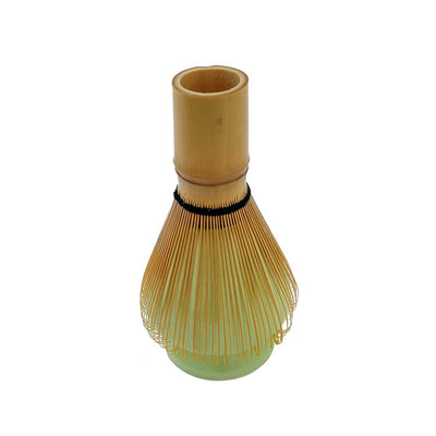 matcha tea whisk on a stand