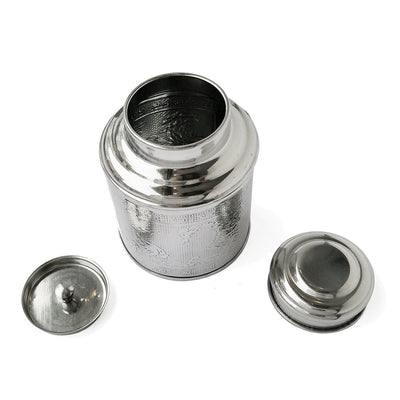 parts of Tea storage canister, stainless steel