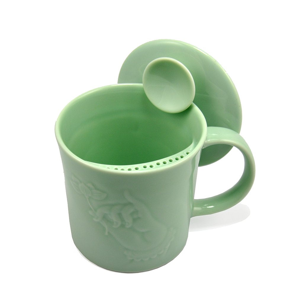 teacup with built in strainer